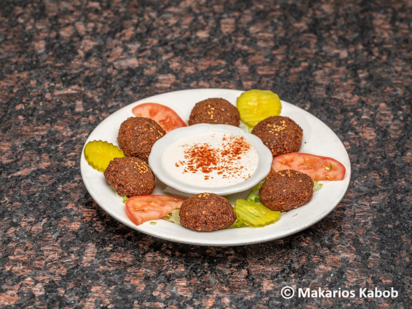 Falafel Appetizer (6 pcs) served at Ranch House Makarios Family Restaurant in Vestavia Hills
