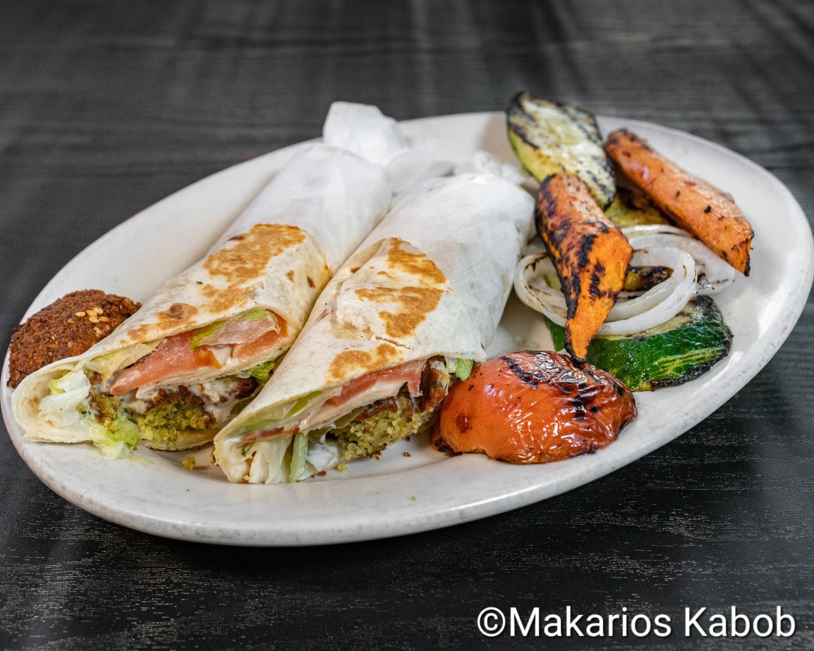 Falafel Wrap served at Ranch House Makarios Family Restaurant in Vestavia Hills