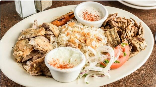 Shawarma Plate served at Ranch House Makarios Family Restaurant in Vestavia Hills